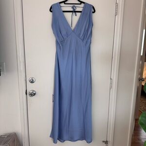 Abercrombie Plunge Cowl Back Maxi Dress